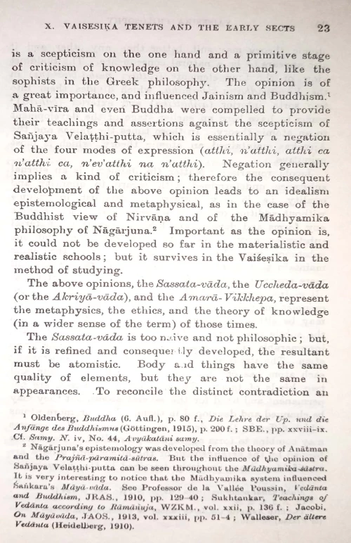 Vaisheshika Philosophy